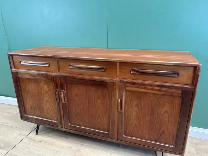 Mid Century Teak G Plan Sideboard On Hairpin Legs