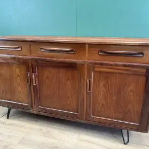 Mid Century Teak G Plan Sideboard On Hairpin Legs