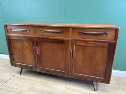 Mid Century Teak G Plan Sideboard On Hairpin Legs - Image 10