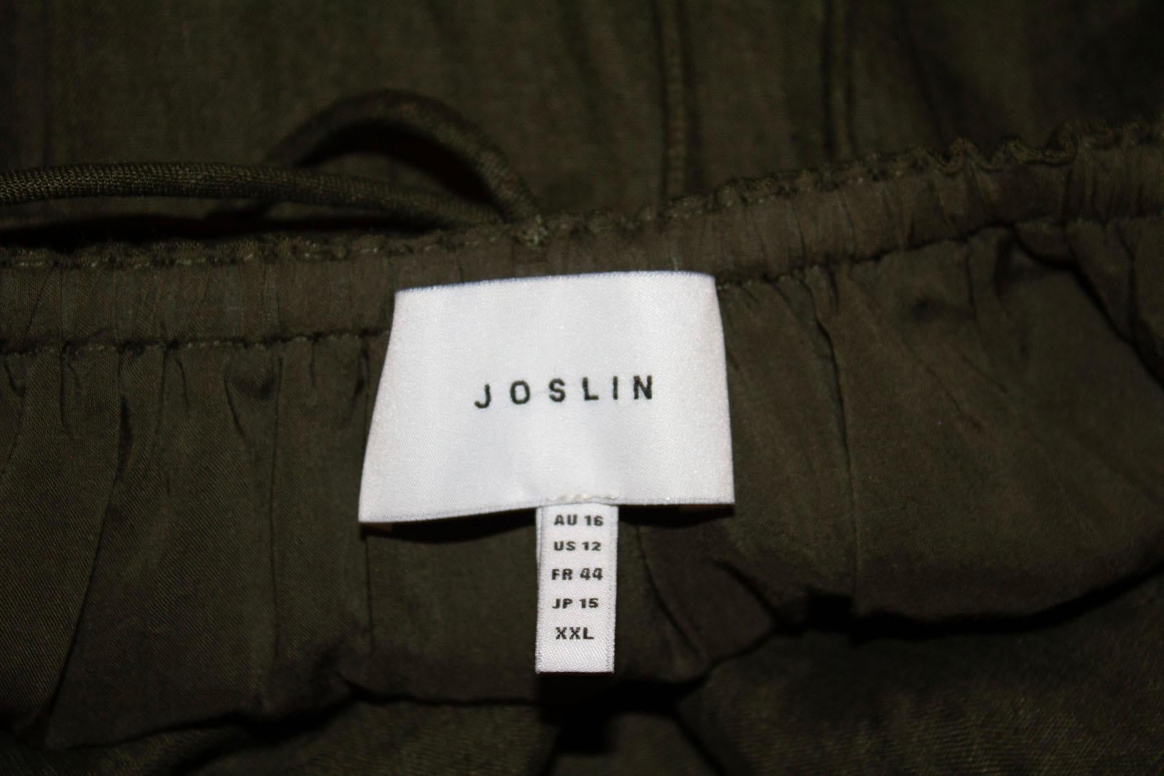 Sage Green Linen Gown by Joslin ( Australia)