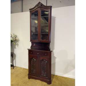 Tall Late 19th Century Corner Cupboard