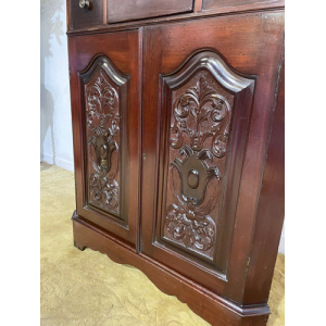 Tall Late 19th Century Corner Cupboard