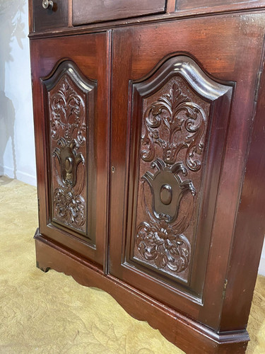 Tall Late 19th Century Corner Cupboard