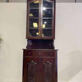 Tall Late 19th Century Corner Cupboard