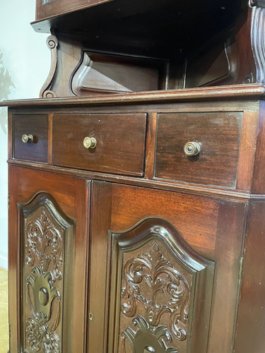 Tall Late 19th Century Corner Cupboard