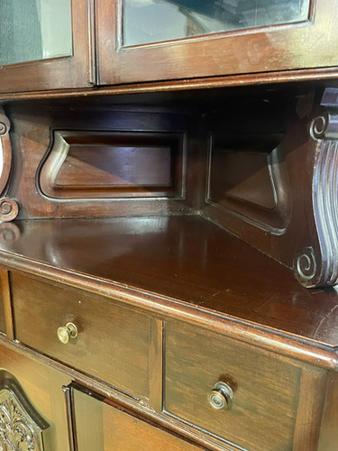 Tall Late 19th Century Corner Cupboard
