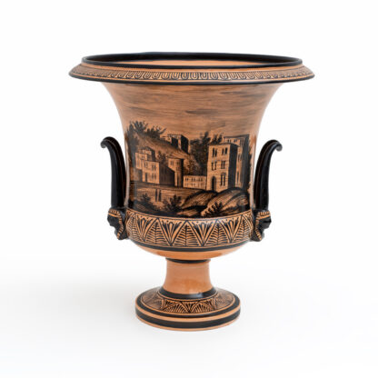 Giustiniani Manufacture Mid-19th Century Earthenware Crater Vase, Naples - Image 6