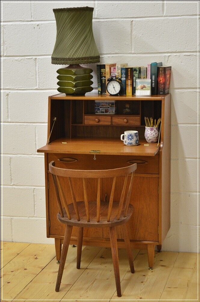 vintage bureau writing desk teak Jentique danish design mid century DELIVERY