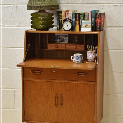 vintage bureau writing desk teak Jentique danish design mid century DELIVERY