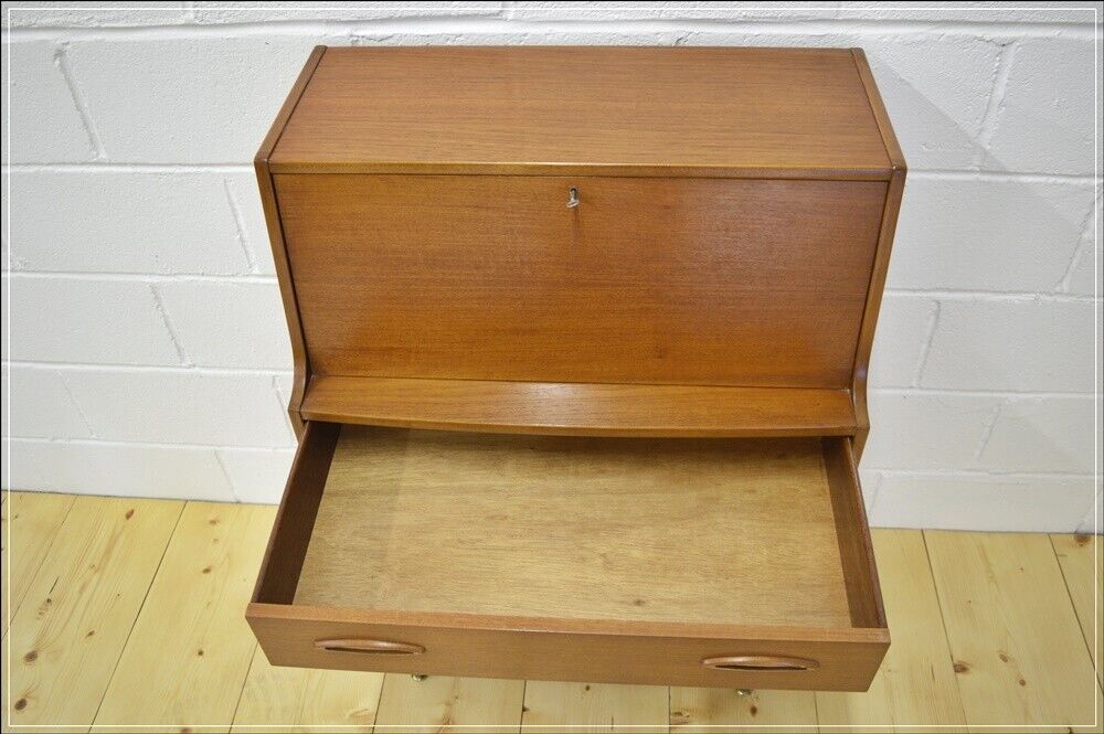 vintage bureau writing desk teak Jentique danish design mid century DELIVERY