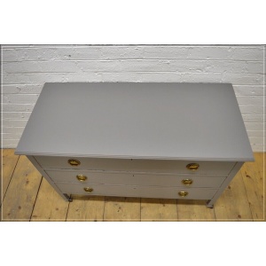 vintage chest of drawers on castors greyish retro wash stand DELIVERY