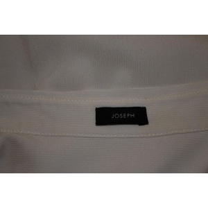 Vintage Joseph White Ribbed Silk Shirt