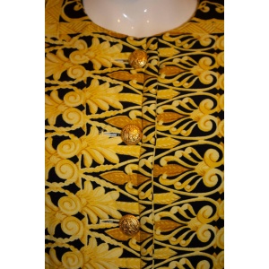 Vintage Mondi , Yellow and Black Versace style Jacket