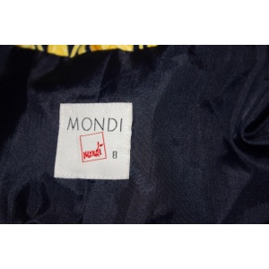 Vintage Mondi , Yellow and Black Versace style Jacket