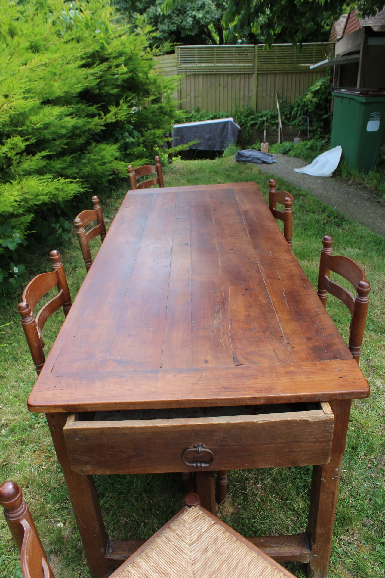Antique French Cherrywood Farmhouse Provincial Table
