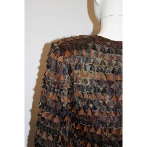 Vintage Silk and Leather Jacket by Blank London
