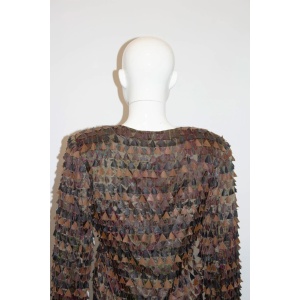 Vintage Silk and Leather Jacket by Blank London