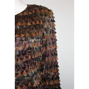 Vintage Silk and Leather Jacket by Blank London