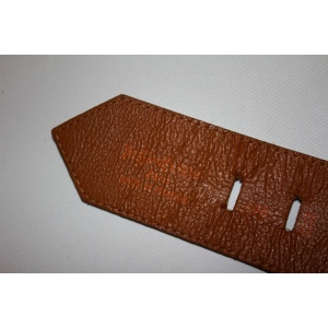 Vintage Yves Saint Laurent Olive and Brown Leather Belt