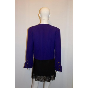 Vintage Yves Saint Laurent Purple Jacket