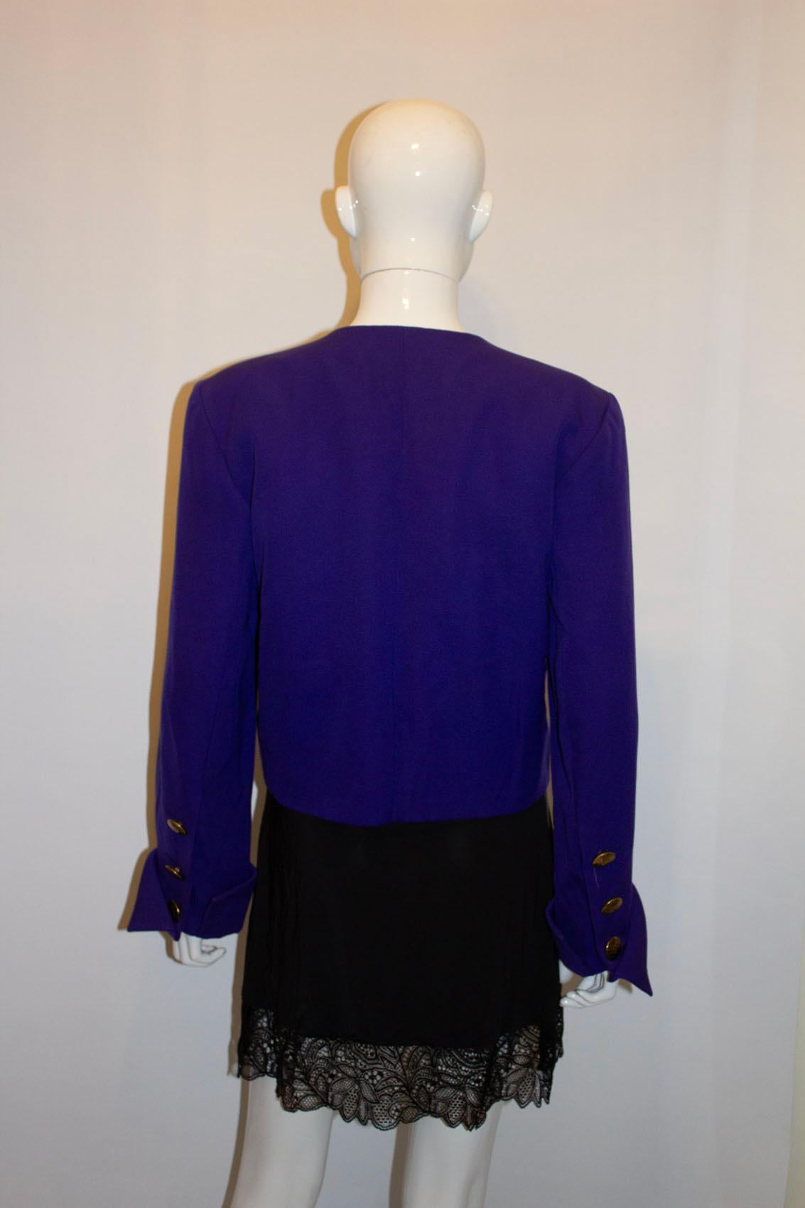 Vintage Yves Saint Laurent Purple Jacket