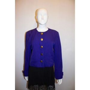 Vintage Yves Saint Laurent Purple Jacket