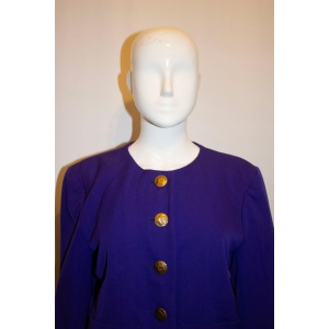 Vintage Yves Saint Laurent Purple Jacket