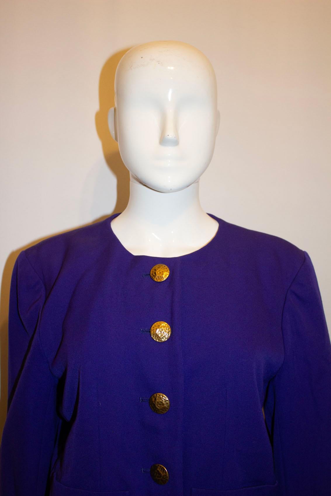 Vintage Yves Saint Laurent Purple Jacket