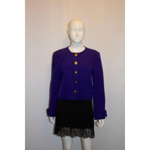 Vintage Yves Saint Laurent Purple Jacket