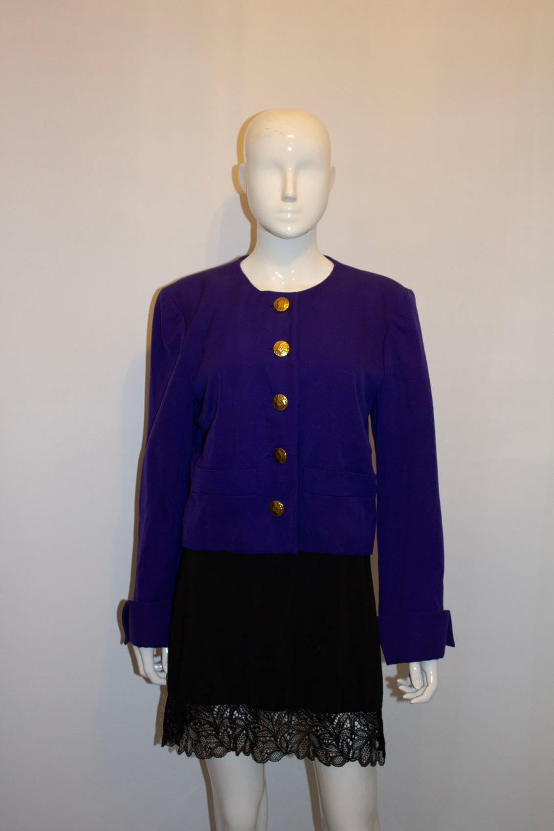 Vintage Yves Saint Laurent Purple Jacket