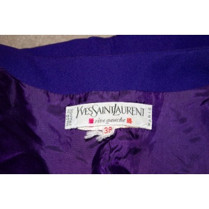 Vintage Yves Saint Laurent Purple Jacket