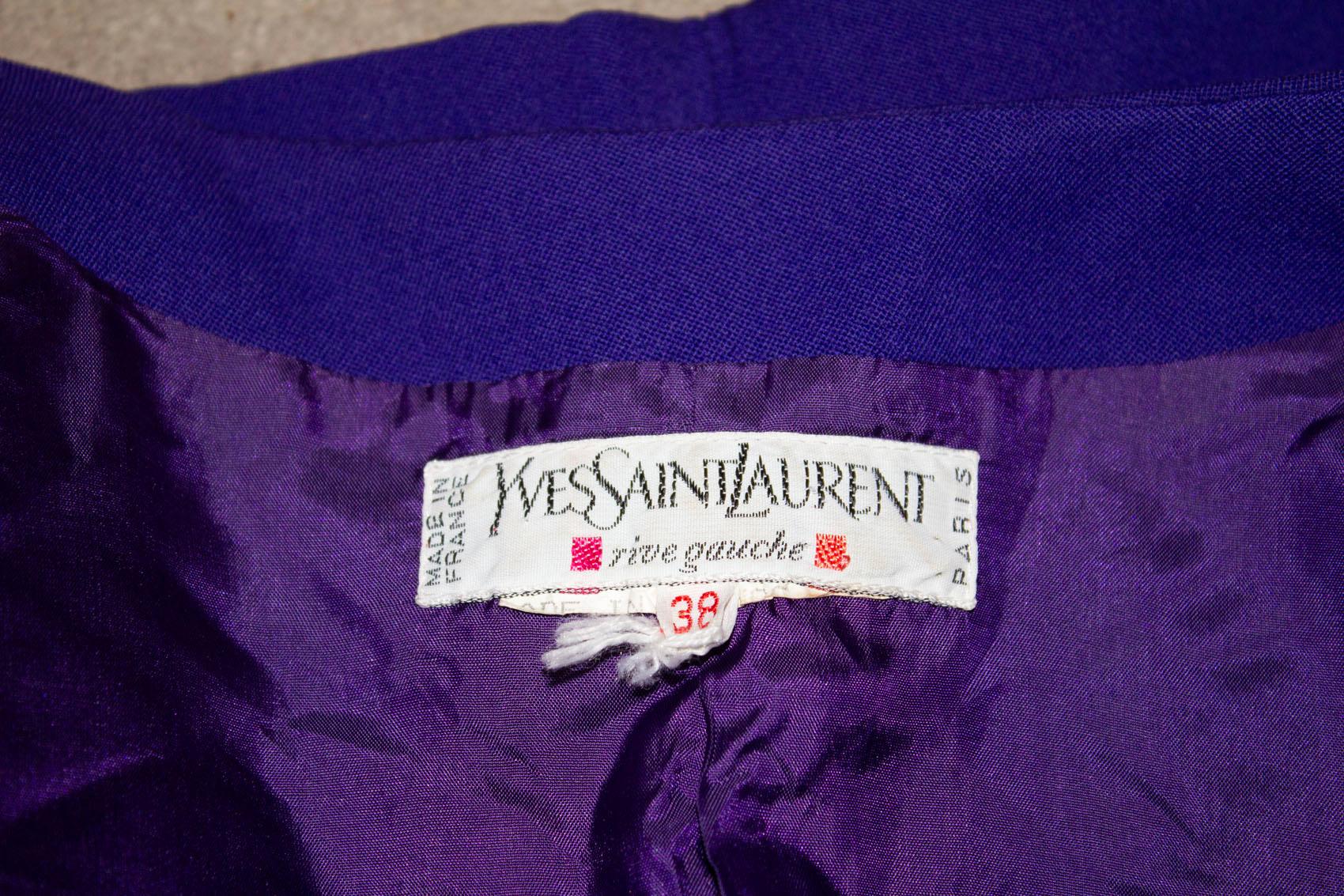Vintage Yves Saint Laurent Purple Jacket