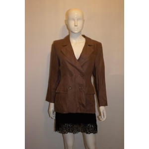 Vintage Yves Saint Laurent Rive Gauche Linen Jacket