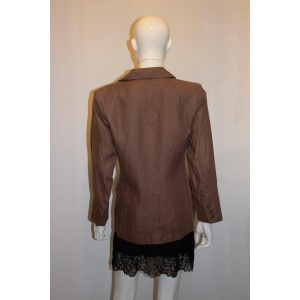 Vintage Yves Saint Laurent Rive Gauche Linen Jacket