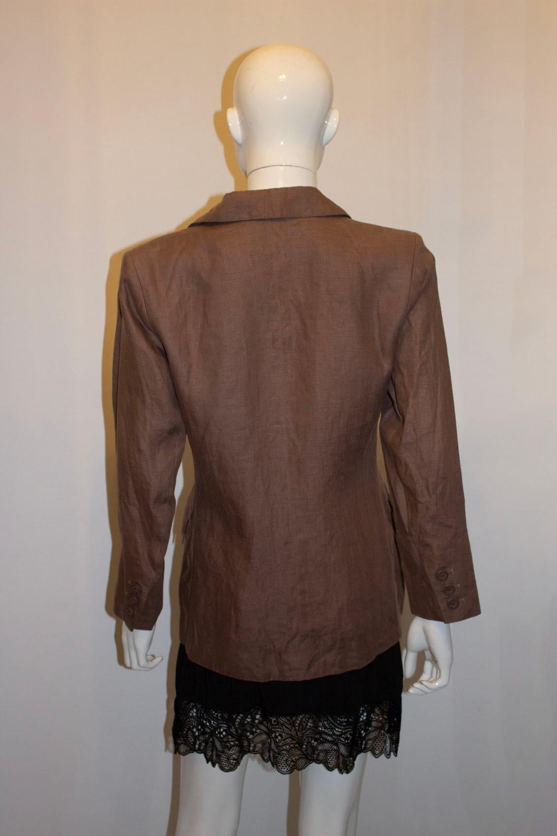 Vintage Yves Saint Laurent Rive Gauche Linen Jacket