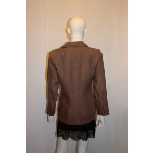 Vintage Yves Saint Laurent Rive Gauche Linen Jacket