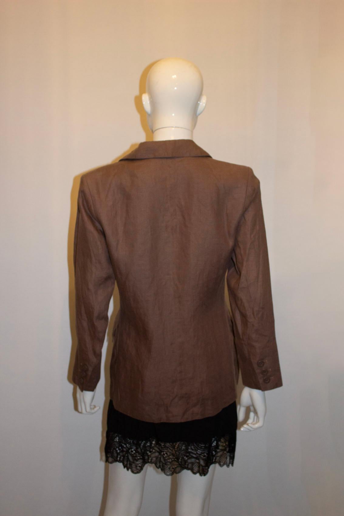 Vintage Yves Saint Laurent Rive Gauche Linen Jacket