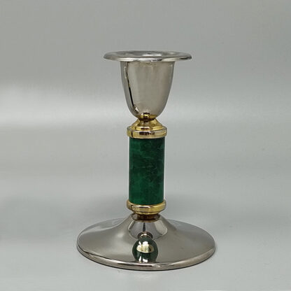 1960s Gorgeous Pair of Green Candle Holders. Made in France - Image 5