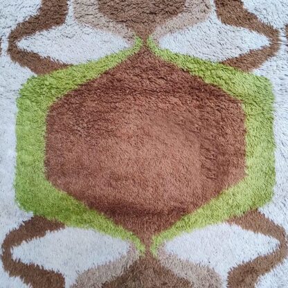 1970s space age rug, Pure wool made in Italy - Image 6