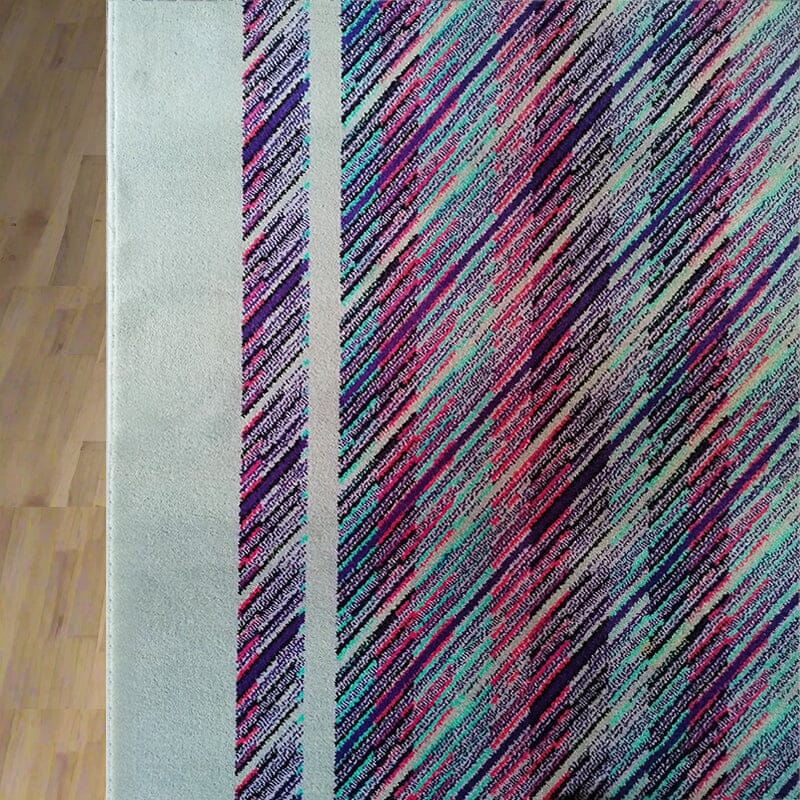 1980s Gorgeous Geometric Italian Woolen Rug by Missoni for T&J Vesto