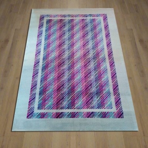 1980s Gorgeous Geometric Italian Woolen Rug by Missoni for T&J Vesto