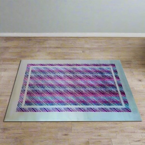 1980s Gorgeous Geometric Italian Woolen Rug by Missoni for T&J Vesto