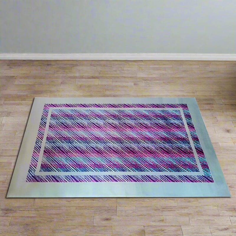 1980s Gorgeous Geometric Italian Woolen Rug by Missoni for T&J Vesto