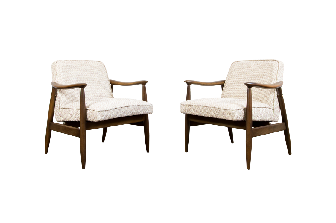 Pair of "Gfm 87" Armchairs By Juliusz Kędziorek for GFM, Poland, 1960s