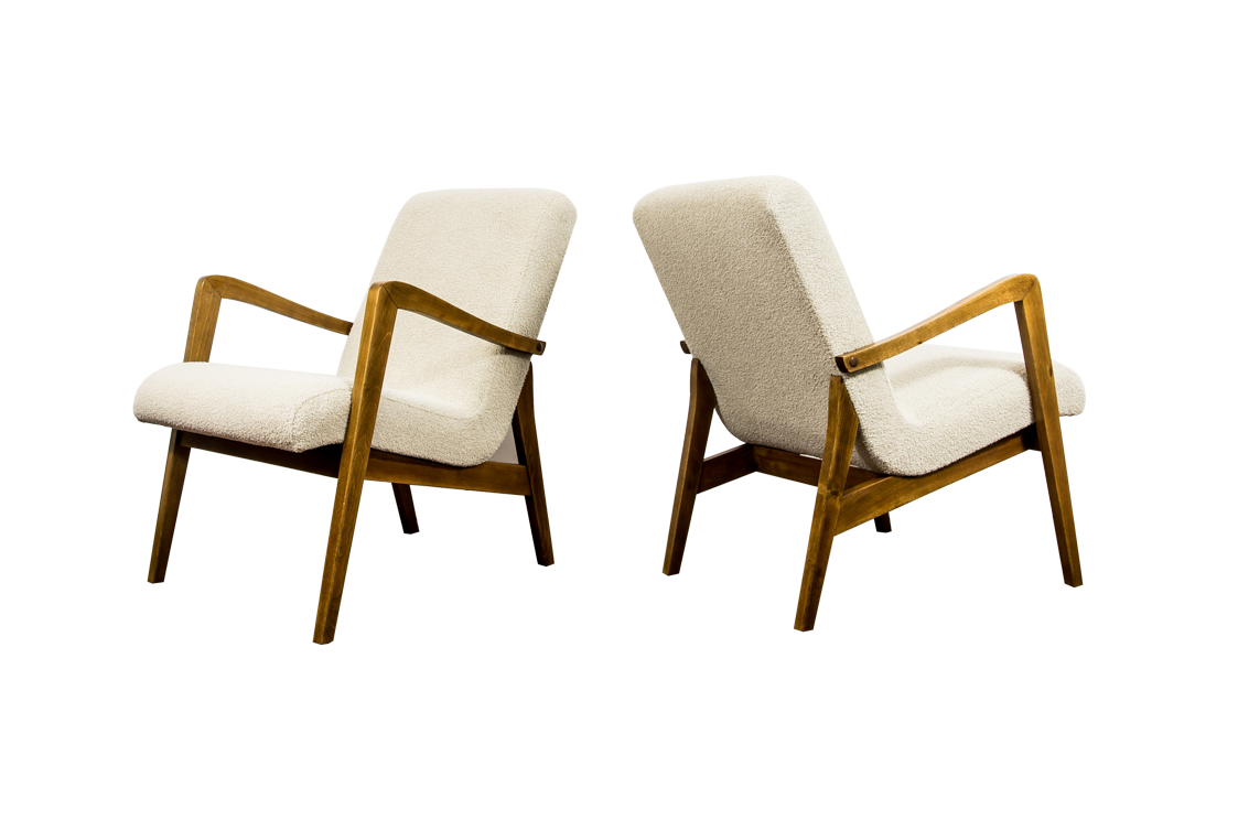 Pair Of Type 300 138 Armchairs From Bystrzyckie Fabryki Mebli, 1960s