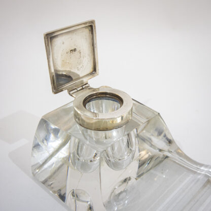 Silver & Glass Inkwell - Image 6