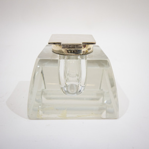Silver & Glass Inkwell