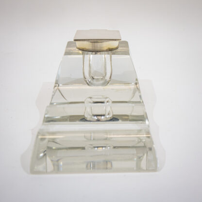 Silver & Glass Inkwell - Image 2