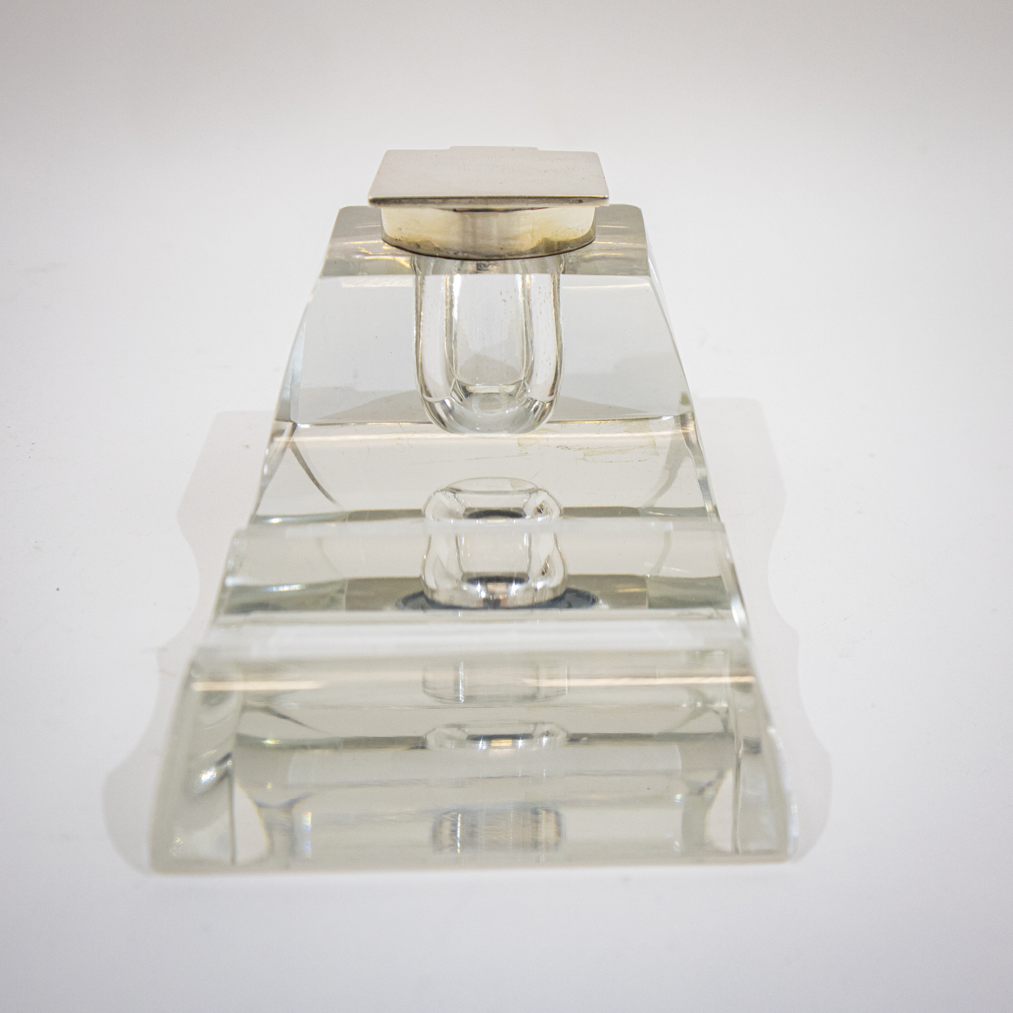 Silver & Glass Inkwell