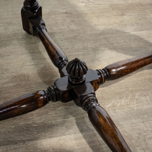 Ornately Carved Oak Side Table